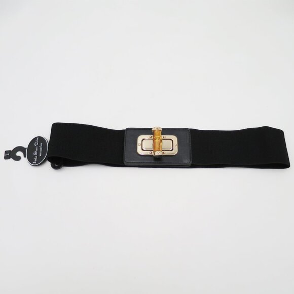 NEW Lake Shore Drive Bamboo Lock Toggle Stretch Belt Size L - Picture 3 of 5